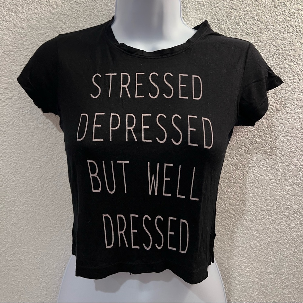 black baby tee